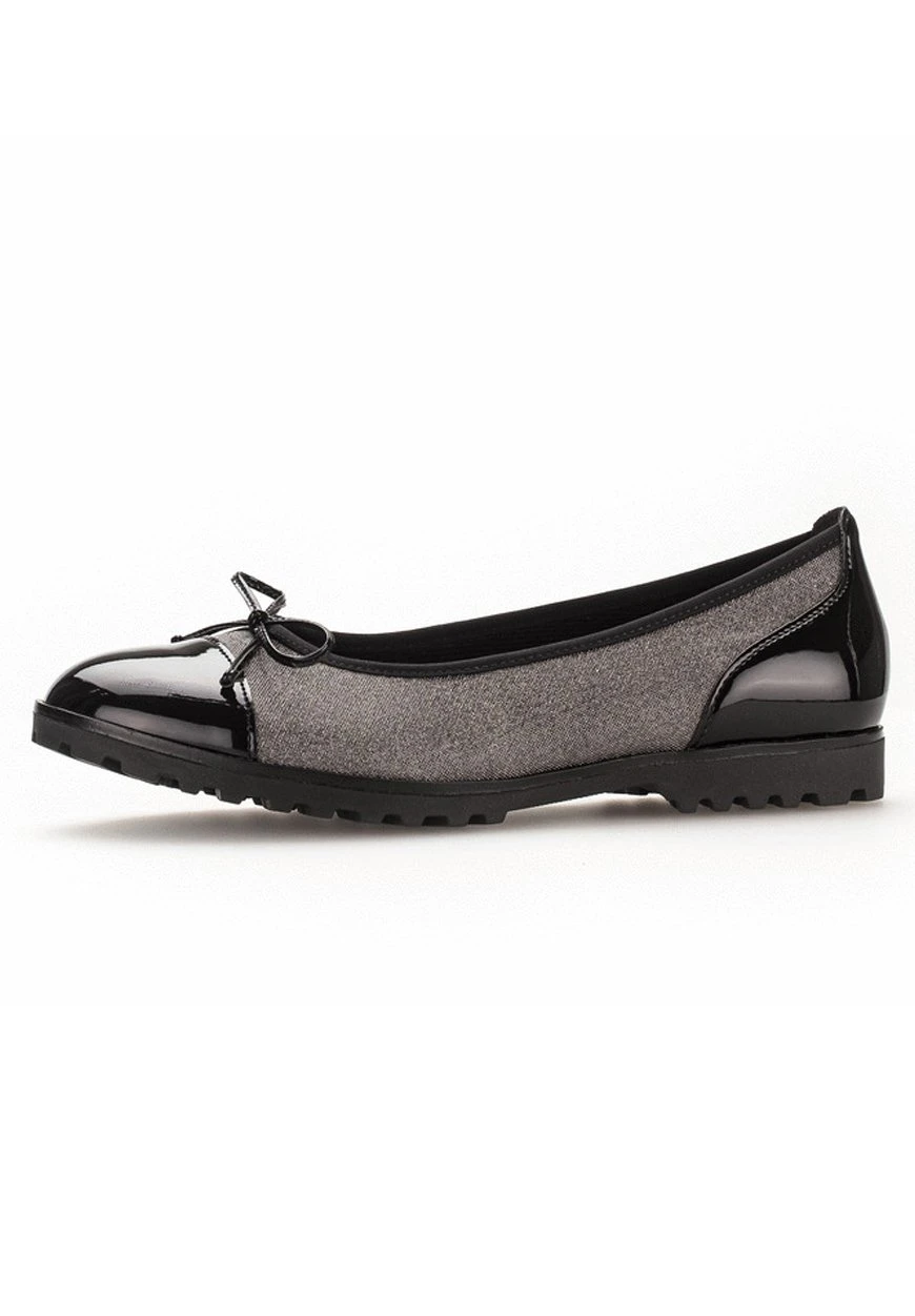 Gabor BallerineArgento/Schwarz Donna Ballerine GA111A4Y3-D11 1 Gabor BallerineArgento/Schwarz Donna Ballerine GA111A4Y3-D11