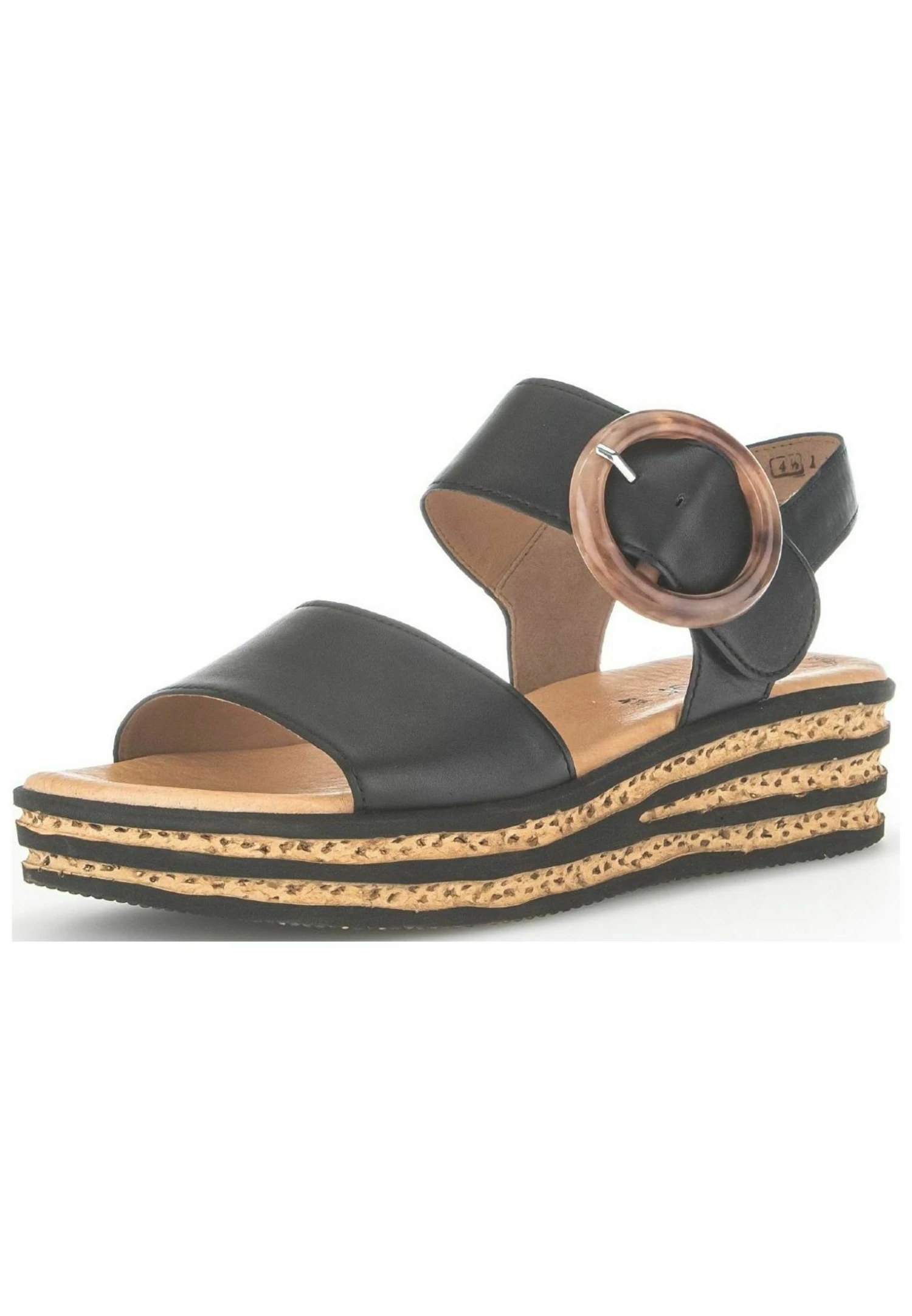 Gabor Sandali Con Zeppa - Schwarz 2 Gabor Sandali Con Zeppa - Schwarz - immagine 2